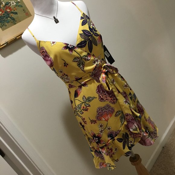 City Studio Dresses & Skirts - Yellow Floral Ruffle Dress